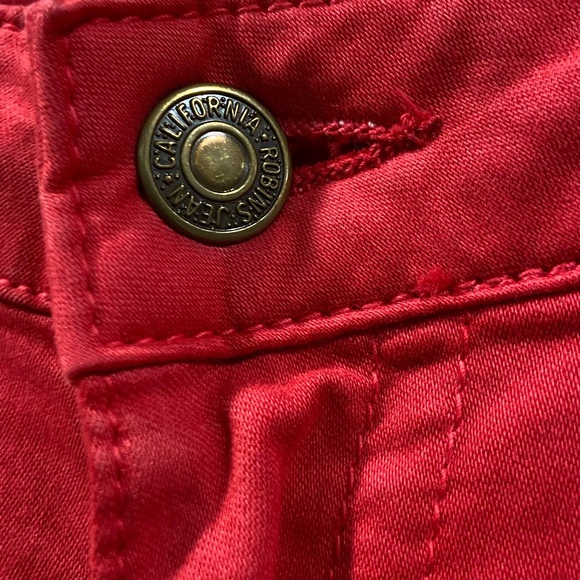 Robin’s Jeans Women’s Size 28 Marilyn Rhinestone Embellished Gold Wing Y2K - Picture 5 of 15